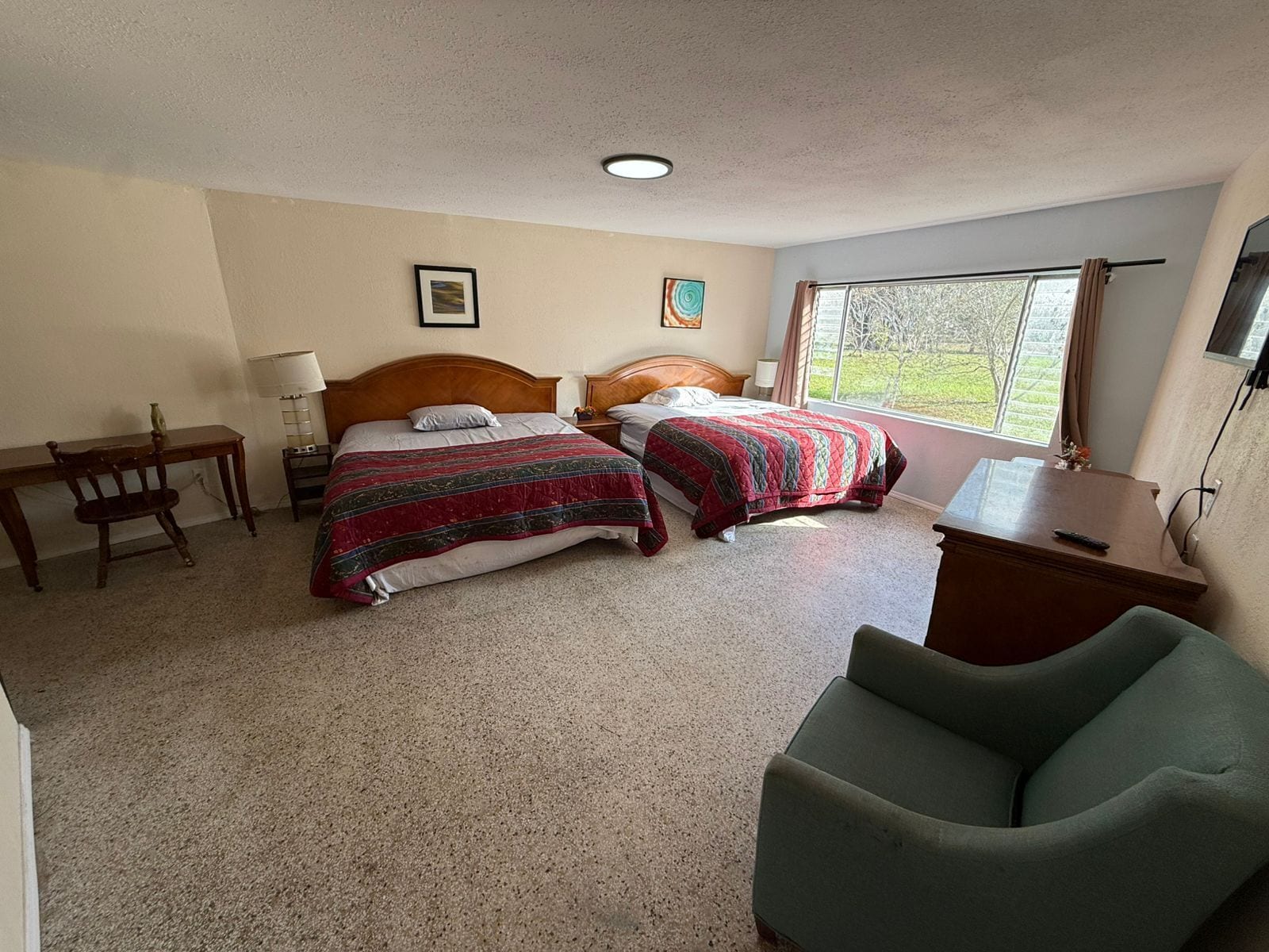 公寓, 吸煙房 (Double Queen Bed) | 高級寢具、書桌、免費折疊床/加床、免費無線上網