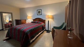 Premium bedding, desk, free WiFi, bed sheets
