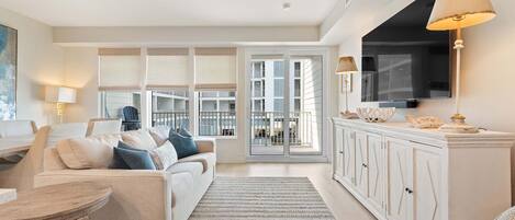 Apartamento, 1 cama de matrimonio grande con sofá cama (Sea Glass 216) | Zona de estar