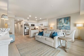 Condo, 1 King Bed with Sofa bed (Sea Glass 216) | Living area