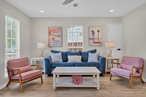 House, Multiple Beds (Milo's Beach Bungalow) | Living area - Milo's Beach Bungalow (Santa Rosa Beach)