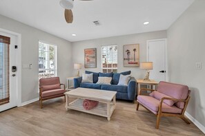 House, Multiple Beds (Milo's Beach Bungalow) | Living area - Milo's Beach Cottage (Santa Rosa Beach)