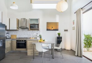 Appartement Supérieur, vue piscine | Cuisine privée