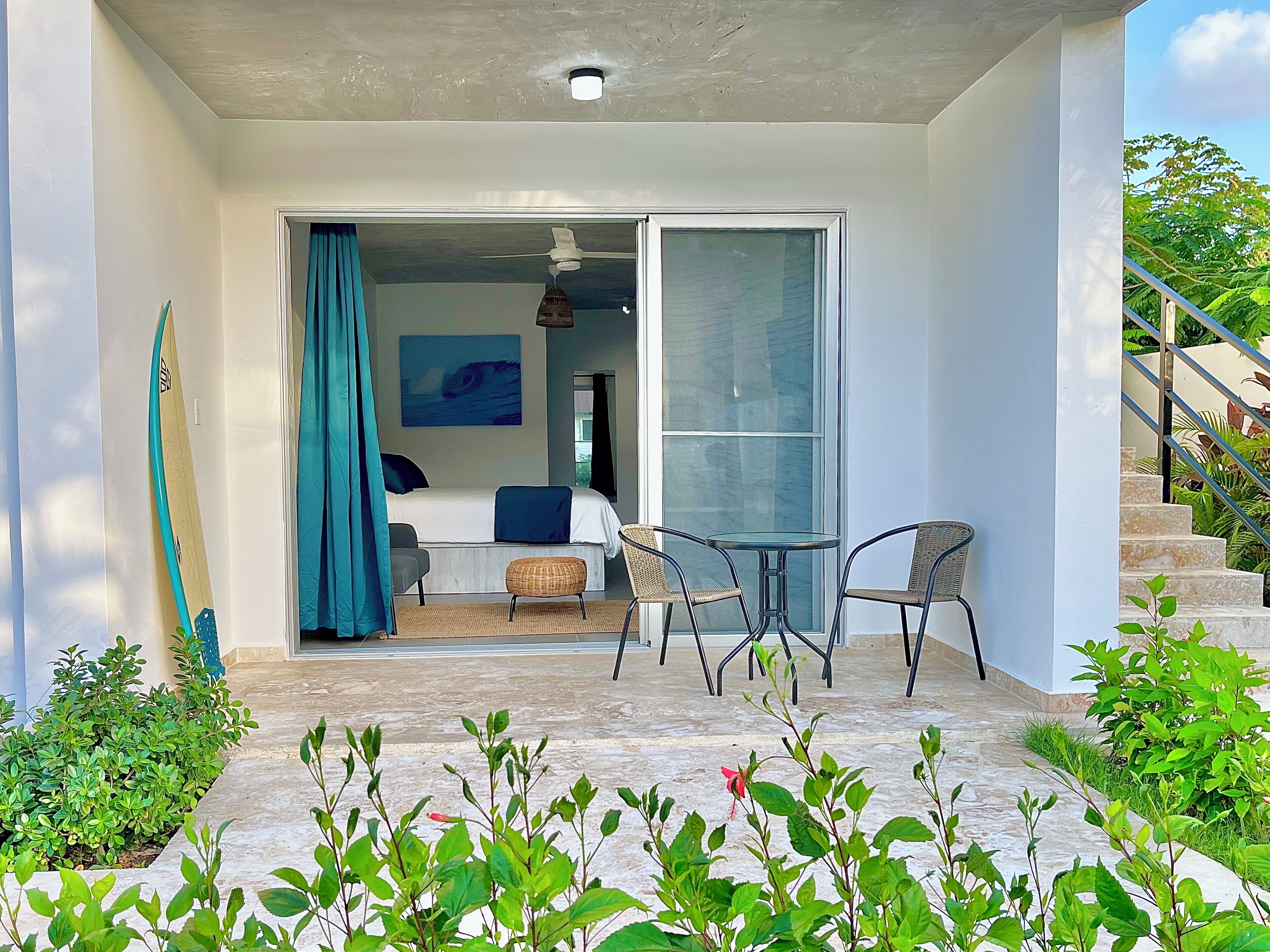 Chambre Double Deluxe, vue piscine | Terrasse/Patio