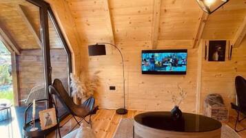 Villa, Balcony, Mountain View | Living area | 42-inch flat-screen TV with cable channels