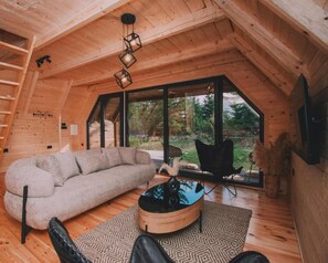 Villa, balcon, vue montagne | Coin séjour