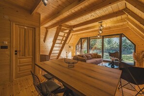 Villa, balcon, vue montagne | Coin séjour