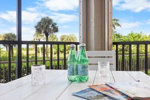 Condo, 1 King Bed (First floor walkout beachfront condom) | Outdoor dining