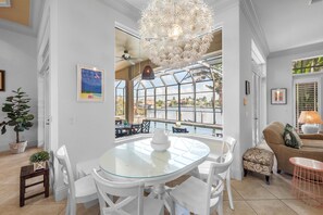 House, Multiple Beds (Waterfront home with heated pool, spa) | Dining - Waterfront Home With Heated Pool, spa and Walk to Beach (Marco Island)