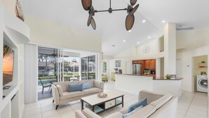 House, Multiple Beds (Seaside waterfront home with heated p) | Living area - Seaside Waterfront Home With Heated Pool and Dock (Marco Island)