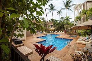 A heated pool