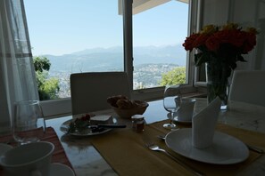 Comfort Apartment, 2 Bedrooms, Terrace, Mountain View | Land view from property - Casa-Cleo (Lugano)