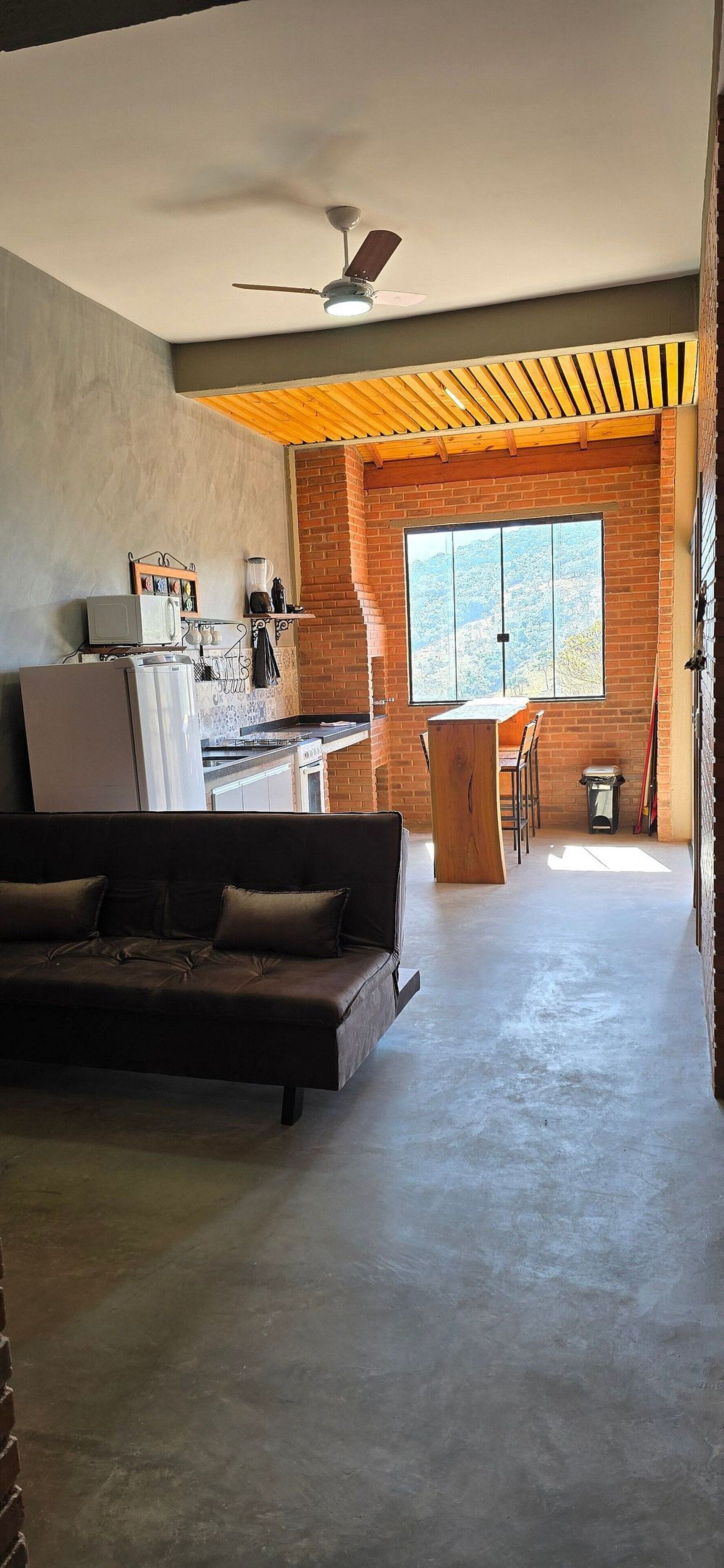 Basic Chalet | Living area | 32-inch Smart TV with digital channels, offices