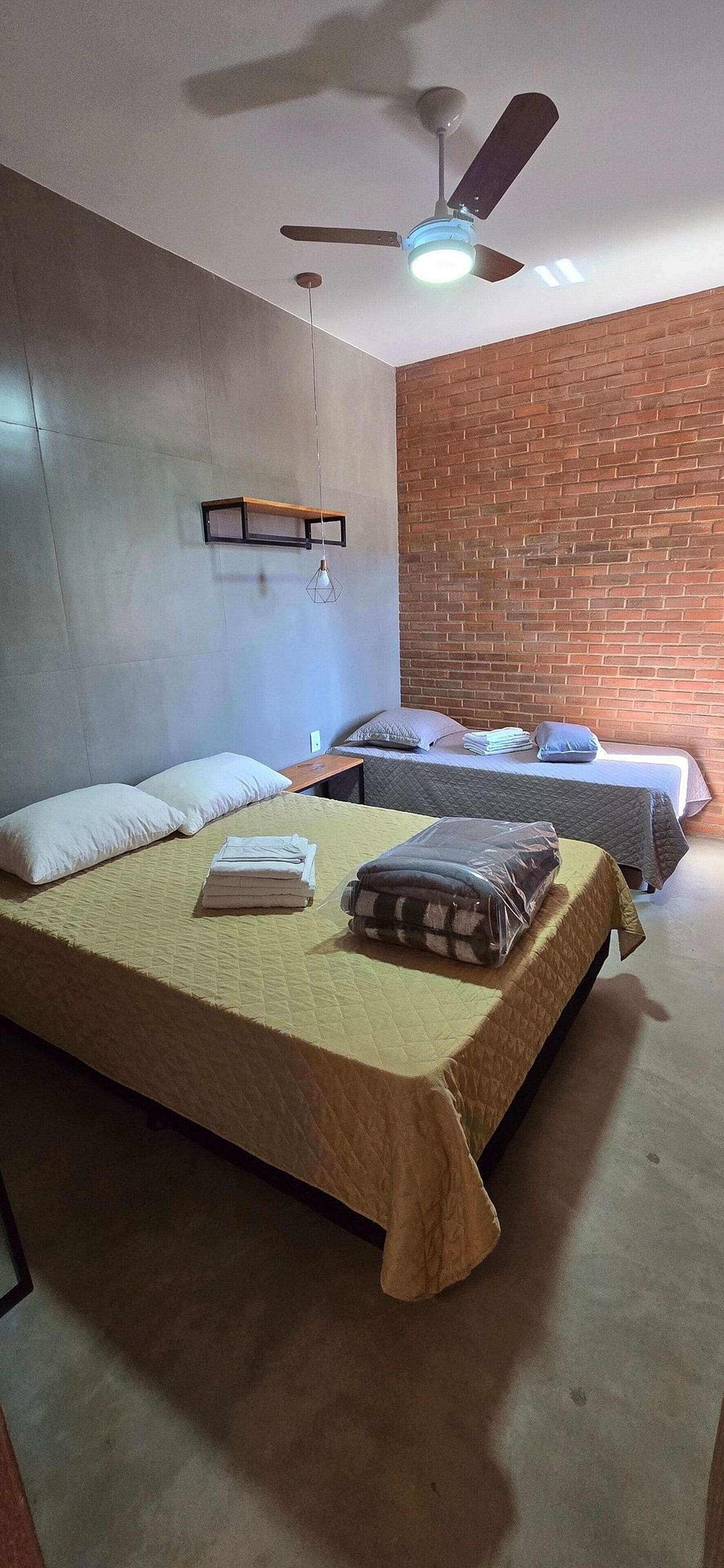 Chalé básico | Wi-Fi de cortesia, roupa de cama