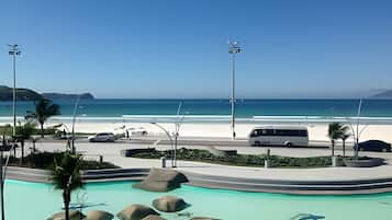 Deluxe Apartment, Lanai, Sea View | Beach | On the beach, white sand