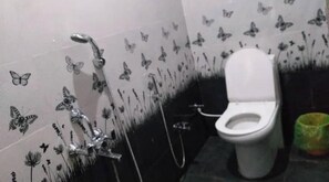 Towels, soap, shampoo