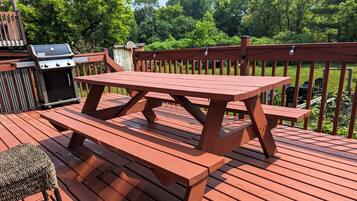 Casa Confort, balcón, vista al jardín | Balcón