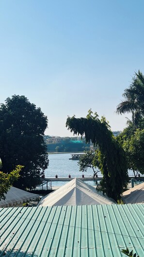 Blick von der Unterkunft