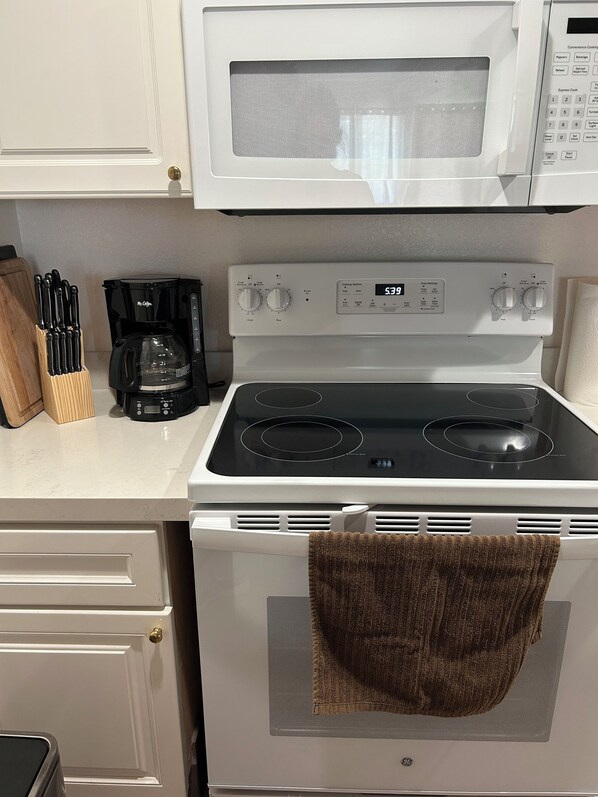 Microwave, oven, stovetop