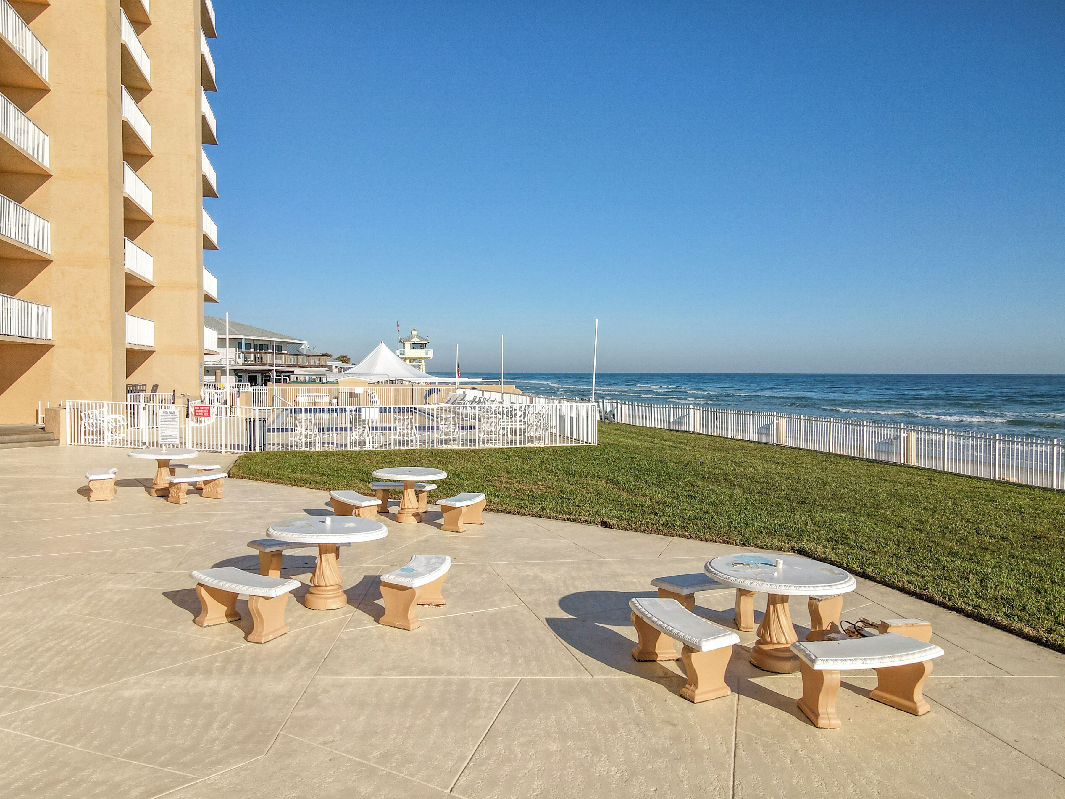 Condo, Multiple Beds, Balcony, Ocean View (Oceania Beach Club 106) | Outdoor dining
