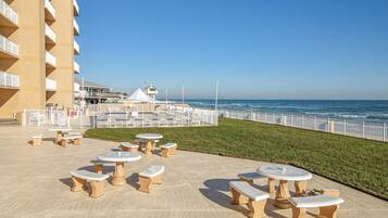 Condo, Multiple Beds, Balcony, Ocean View (Oceania Beach Club 106) | Outdoor dining
