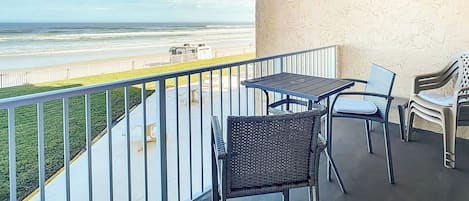 Condo, Multiple Beds, Balcony, Ocean View (Oceania Beach Club 203) | Outdoor dining