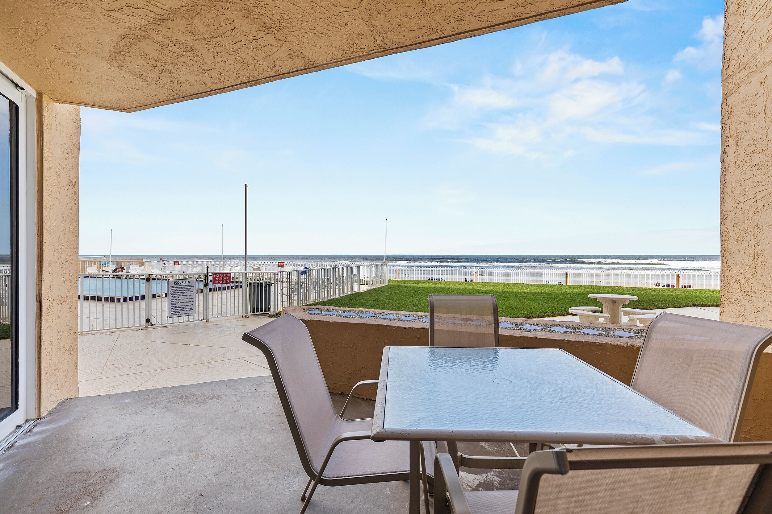 Condo, Multiple Beds, Balcony, Ocean View (Oceania Beach Club 103) | Outdoor dining