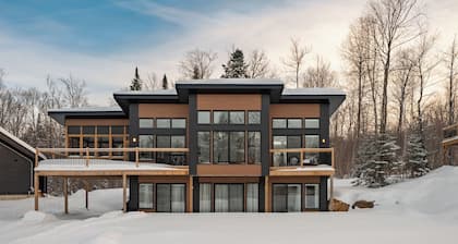 Huge modern chalet with spa and lake access