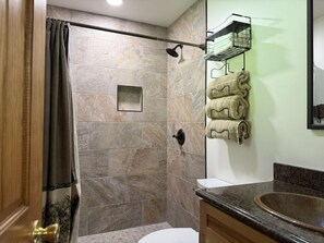 Hair dryer, towels