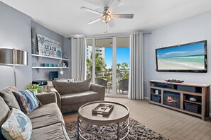 Condo, 1 King Bed with Sofa bed (Palms Resort #2307 JR 2BR) | Living area - Palms Resort #2307 JR 2BR (Destin)