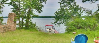 Pet-Friendly Lakeside Cabin w/ Dock & Fire Pit