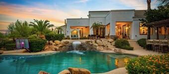 Luxury retreat | massages, pool, golf, sunsets, movie, games.