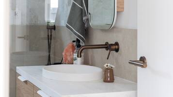 Towels, soap, toilet paper
