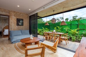 Outdoor dining - Stylish 2 BR Condo w Patio Tulum | Great Value! (Tulum)