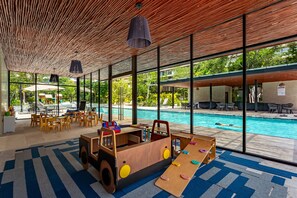 Una piscina riscaldata