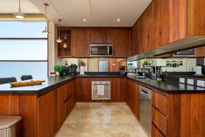 Fridge, microwave, oven, stovetop - Exclusive Tulum Oceanfront Serenity | 3 BR | Pool (Tankah Cuatro)