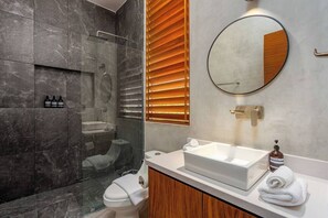 Hair dryer, towels