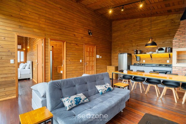 Basic Apartment | Living area - Apt w/ Fireplace, Jacuzzi, and Amazing View Vst027 (Anitapolis)