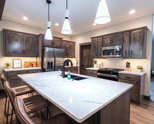 Fridge, microwave, oven, stovetop - Champagne and ice (Lead)