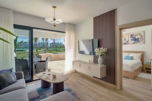 Apartment, 2 Bedrooms, Accessible, Smoking | Living room - Luxury Escape Private Jacuzzi, Beach, Punta Cana Sleep 5 (Punta Cana)