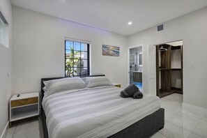 2 bedrooms, iron/ironing board, travel crib, WiFi