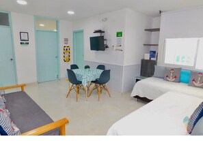 1 chambre, coffre-fort, lit de bébé portatif, accès au Wi-Fi (inclus)