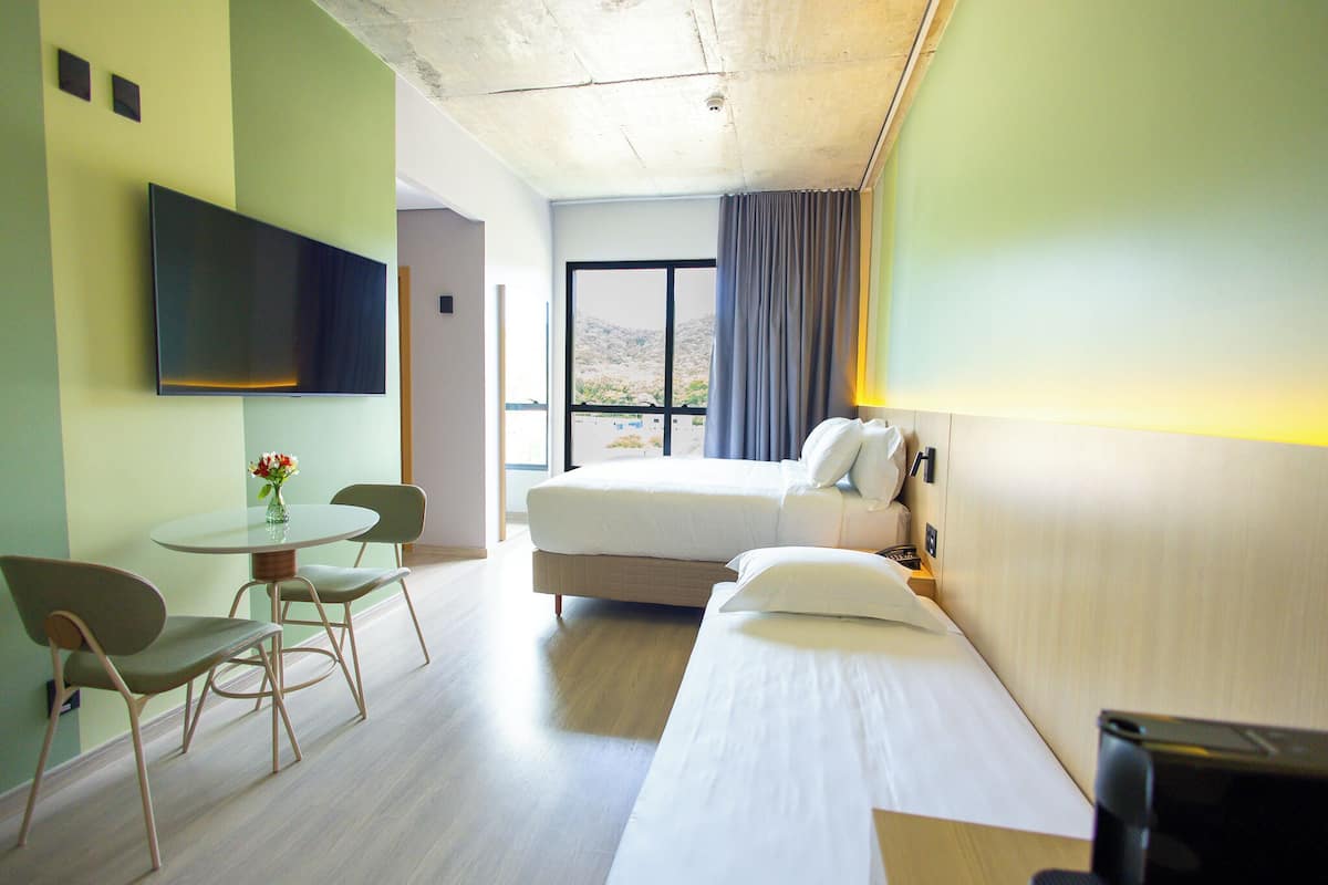 Chambre luxueuse | Coffre-fort, rideaux dâobscurcissement, systĂšme dâinsonorisation