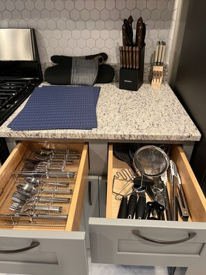 Microwave, oven, stovetop, dishwasher