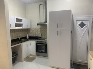 Oven, stovetop, paper towels