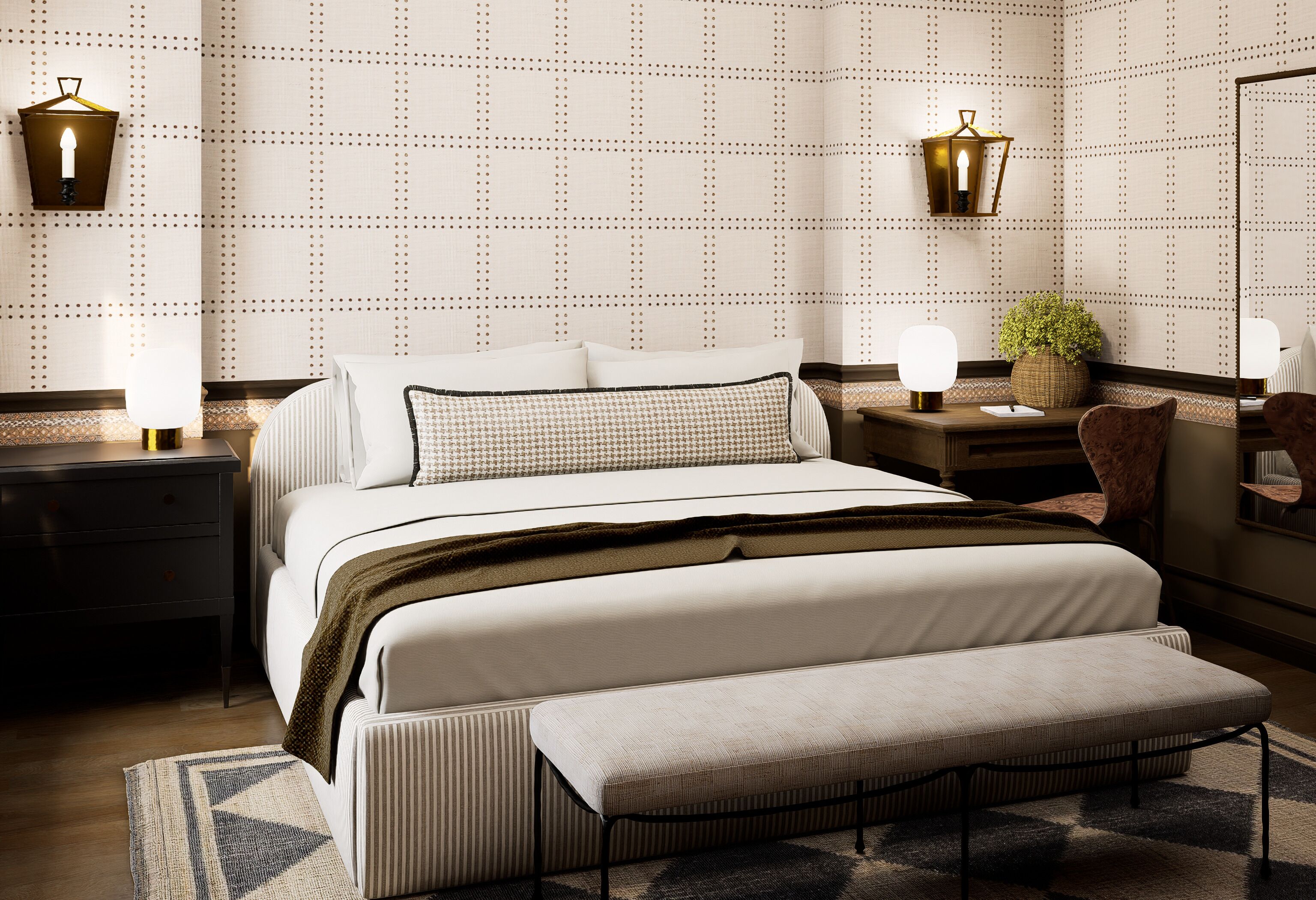 Phòng, 1 giường cỡ king | Truy cập Internet không dây miễn phí, bộ trải giường 