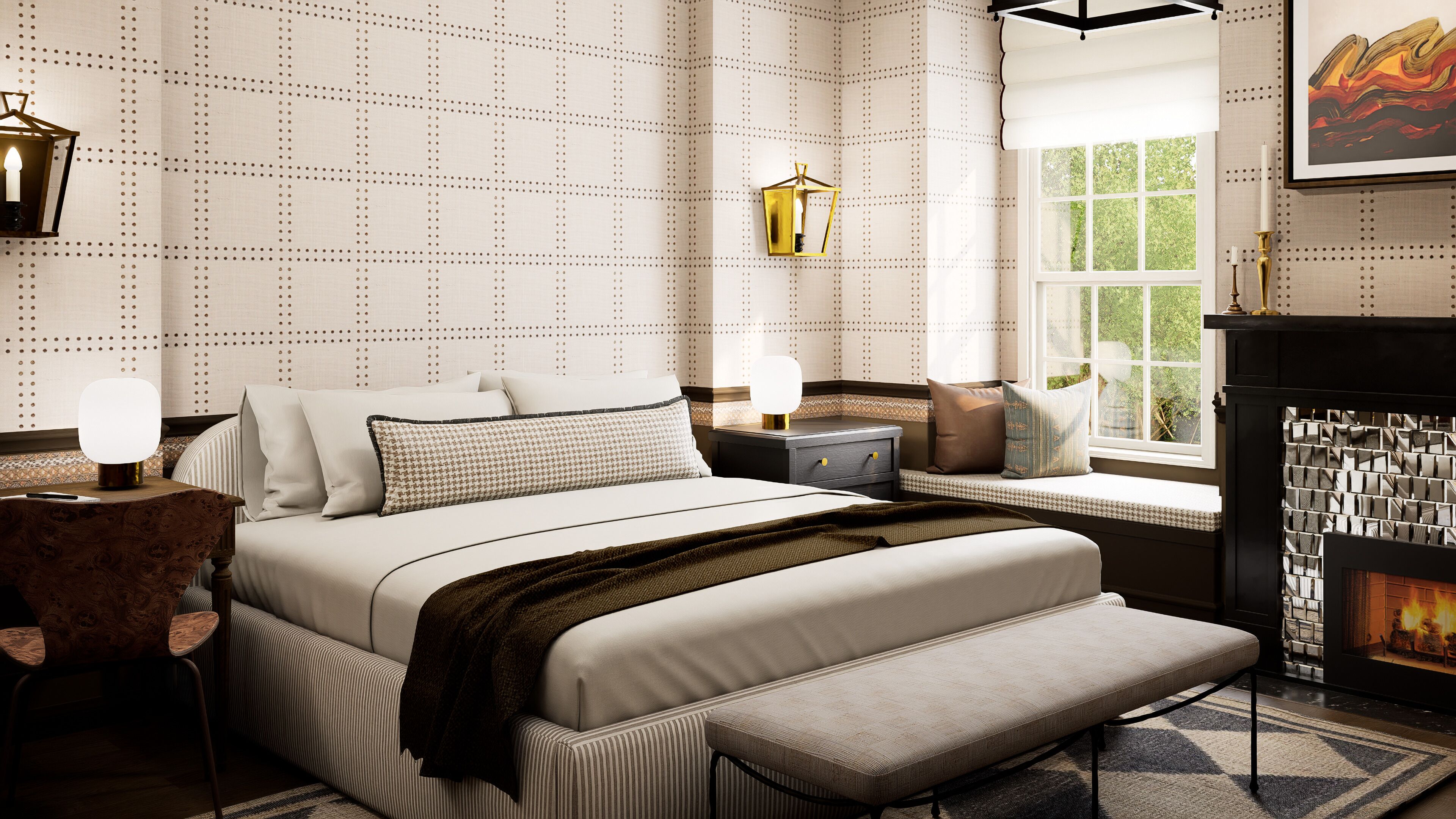 고급 침구, 필로우탑 침대, 무료 WiFi, 침대 시트