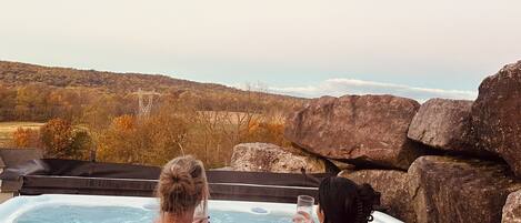 Idromassaggio all'aperto