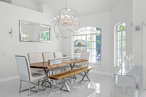 Waterfront luxury estate.