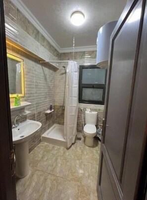 Hair dryer, towels, soap, toilet paper - Madinaty cozy apartment (Cairo Governorate)